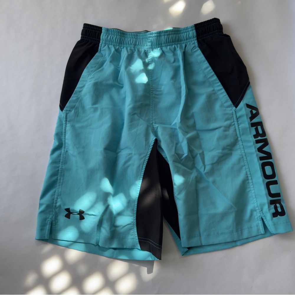 Under Armour Men’s Aqua and Black Performance Shorts